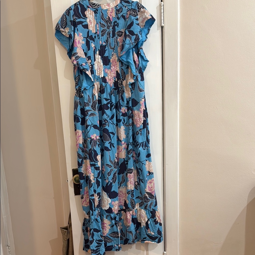 Floral Blue Maxi Dress - Picture 8 of 8